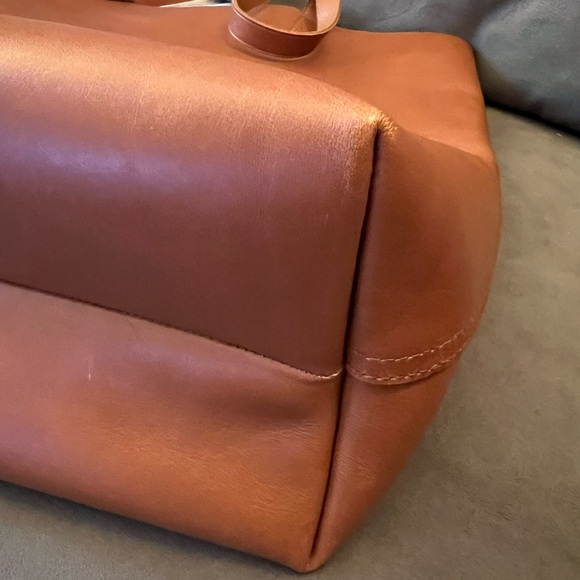 Madewell Brown Leather Tote Bag - Picture 4 of 8